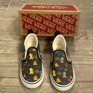 Vans Slip-On V Dino Asphalt/White toddler’s shoes